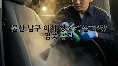울산 남구 이사 청소: 욕실 & 주방 집중 공략!
