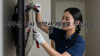 사무실 이사 계약서, 제대로 작성하는 법